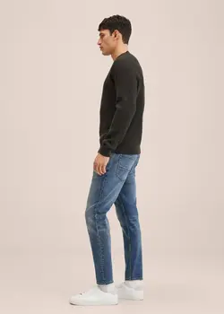 شلوار جین مردانه آبی تیره منگو