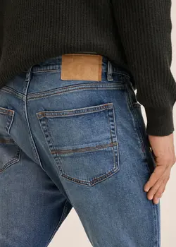 شلوار جین مردانه آبی تیره منگو