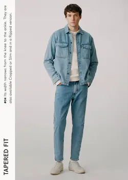 شلوار جین مردانه آبی منگو