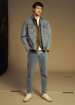 شلوار جین مردانه آبی منگو