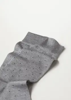 جوراب مردانه خاکستری منگو