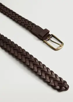 کمربند مردانه قهوه ای منگو