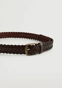 کمربند مردانه قهوه ای منگو