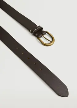 کمربند مردانه قهوه ای منگو