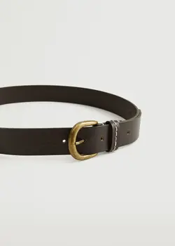 کمربند مردانه قهوه ای منگو