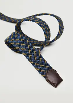 کمربند مردانه آبی منگو