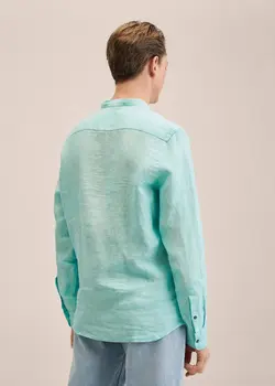 پیراهن مردانه سبز منگو