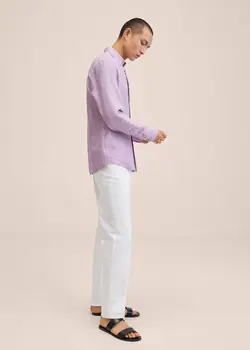 پیراهن مردانه بنفش منگو