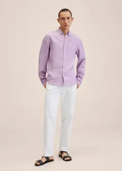 پیراهن مردانه بنفش منگو