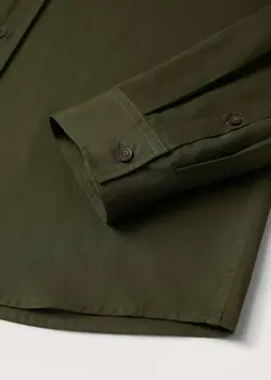 پیراهن مردانه خاکی منگو