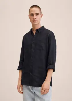 پیراهن مردانه مشکی منگو