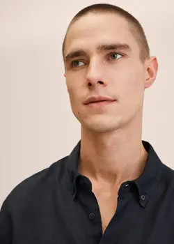 پیراهن مردانه مشکی منگو