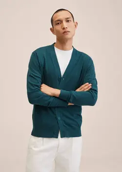 پلیور مردانه آبی منگو