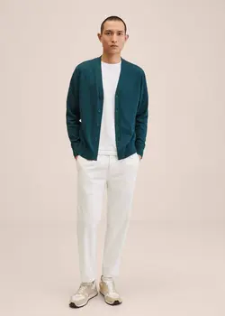 پلیور مردانه آبی منگو