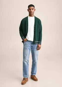 پلیور مردانه سبز تیره منگو