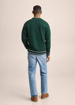 پلیور مردانه سبز تیره منگو