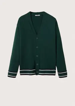 پلیور مردانه سبز تیره منگو