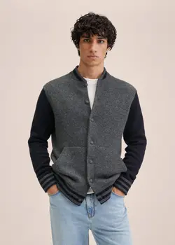 ٰژاکت مردانه خاکستری منگو