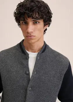 ٰژاکت مردانه خاکستری منگو