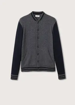 ٰژاکت مردانه خاکستری منگو