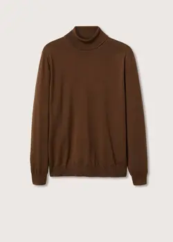 پلیور مردانه قهوه ای منگو