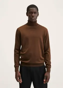 پلیور مردانه قهوه ای منگو