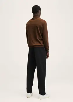 پلیور مردانه قهوه ای منگو