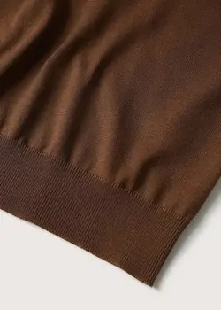 پلیور مردانه قهوه ای منگو