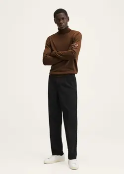 پلیور مردانه قهوه ای منگو