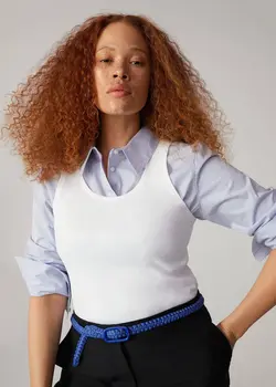 کمربند زنانه آبی منگو