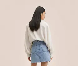 دامن زنانه آبی منگو