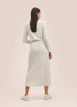 دامن زنانه بژ منگو