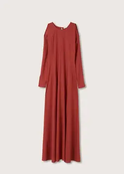 پیراهن بلند زنانه قرمز منگو