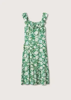 پیراهن میدی زنانه سبز منگو