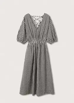 پیراهن بلند زنانه مشکی منگو