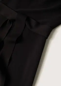 پیراهن بلند زنانه مشکی منگو