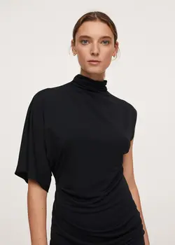 پیراهن کوتاه زنانه مشکی منگو