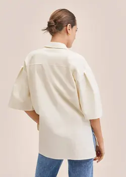 شومیز زنانه بژ منگو