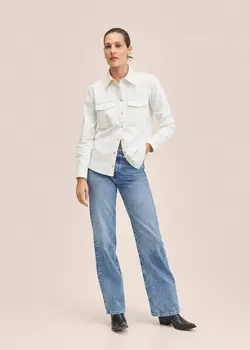 شومیز زنانه سفید منگو