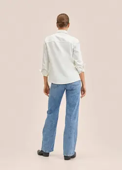 شومیز زنانه سفید منگو