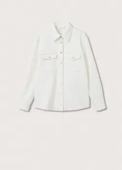 شومیز زنانه سفید منگو