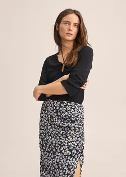 دامن زنانه مشکی منگو