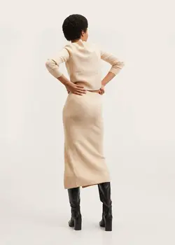 دامن زنانه بژ منگو