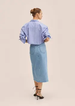 دامن زنانه آبی منگو