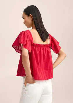 بلوز زنانه قرمز منگو