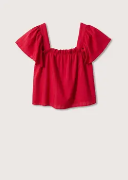 بلوز زنانه قرمز منگو