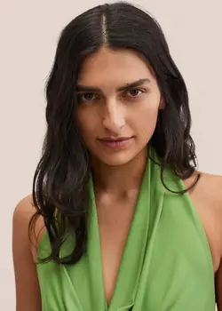 پیراهن بلند زنانه سبز منگو