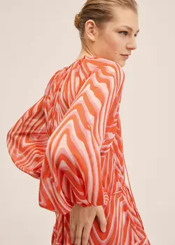 پیراهن بلند زنانه نارنجی منگو