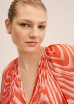 پیراهن بلند زنانه نارنجی منگو