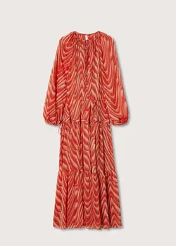 پیراهن بلند زنانه نارنجی منگو